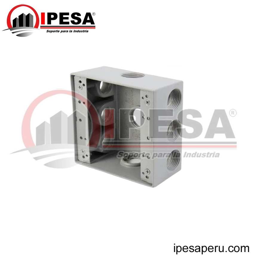 CUADRADA RAWELD 5 HOLES 3/4´´