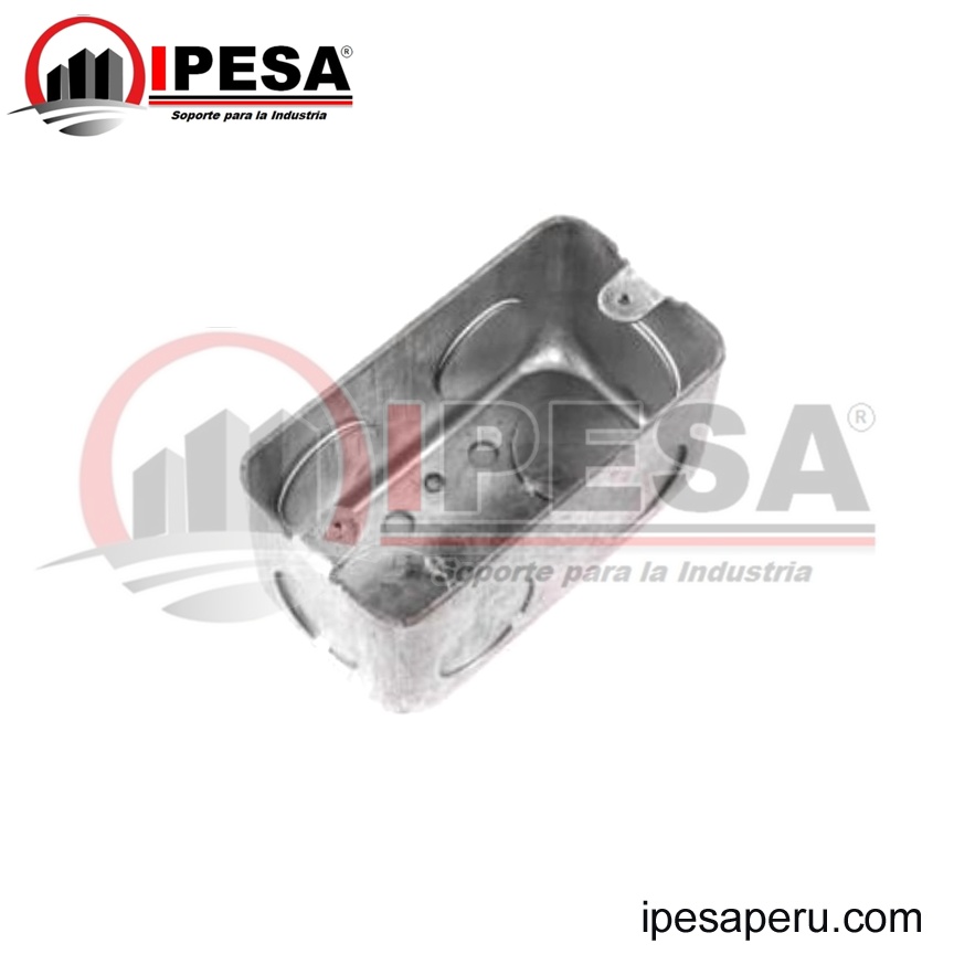 CAJA METALICO RECTANG. 0.9MM 3/4´´
